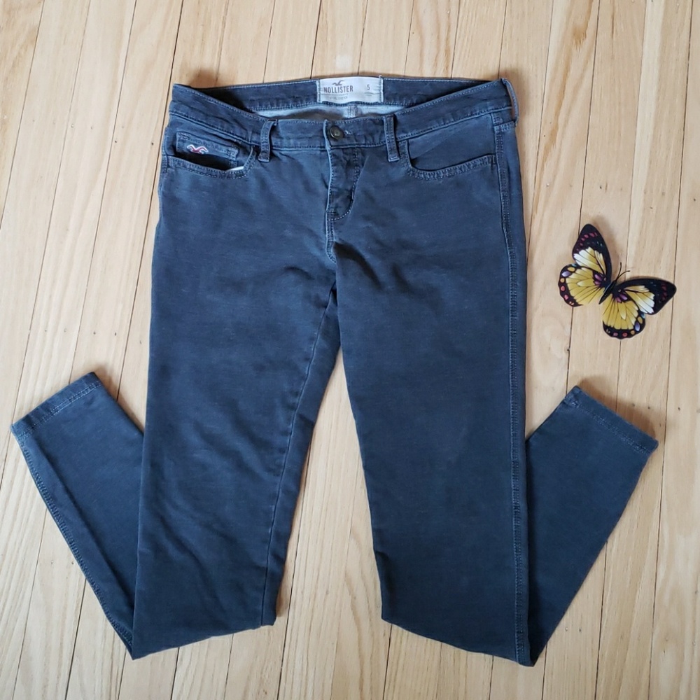 Hollister Gray Stretch Jeggings, Size 5